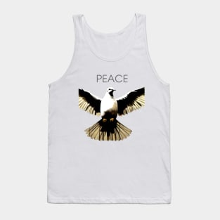 Peace Against Hate: Call for a Peaceful Resolution on a light (Knocked Out) background Tank Top